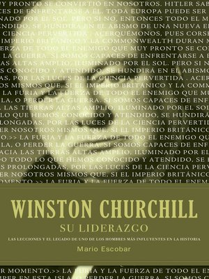 cover image of Winston Churchill su liderazgo